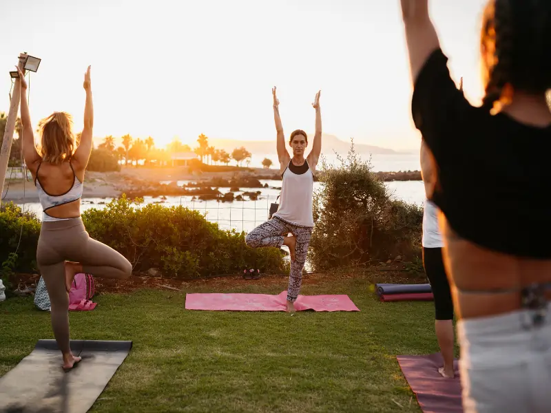 Outdoor Yoga Class Outdoor Yoga Class